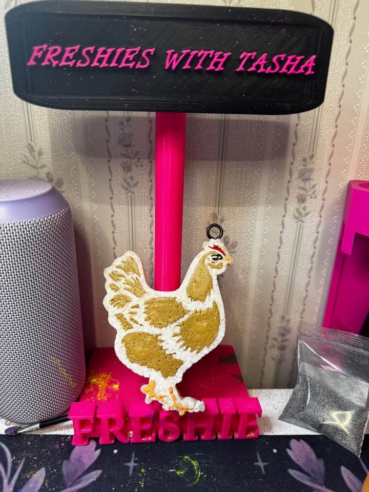 Handmade custom chicken freshie